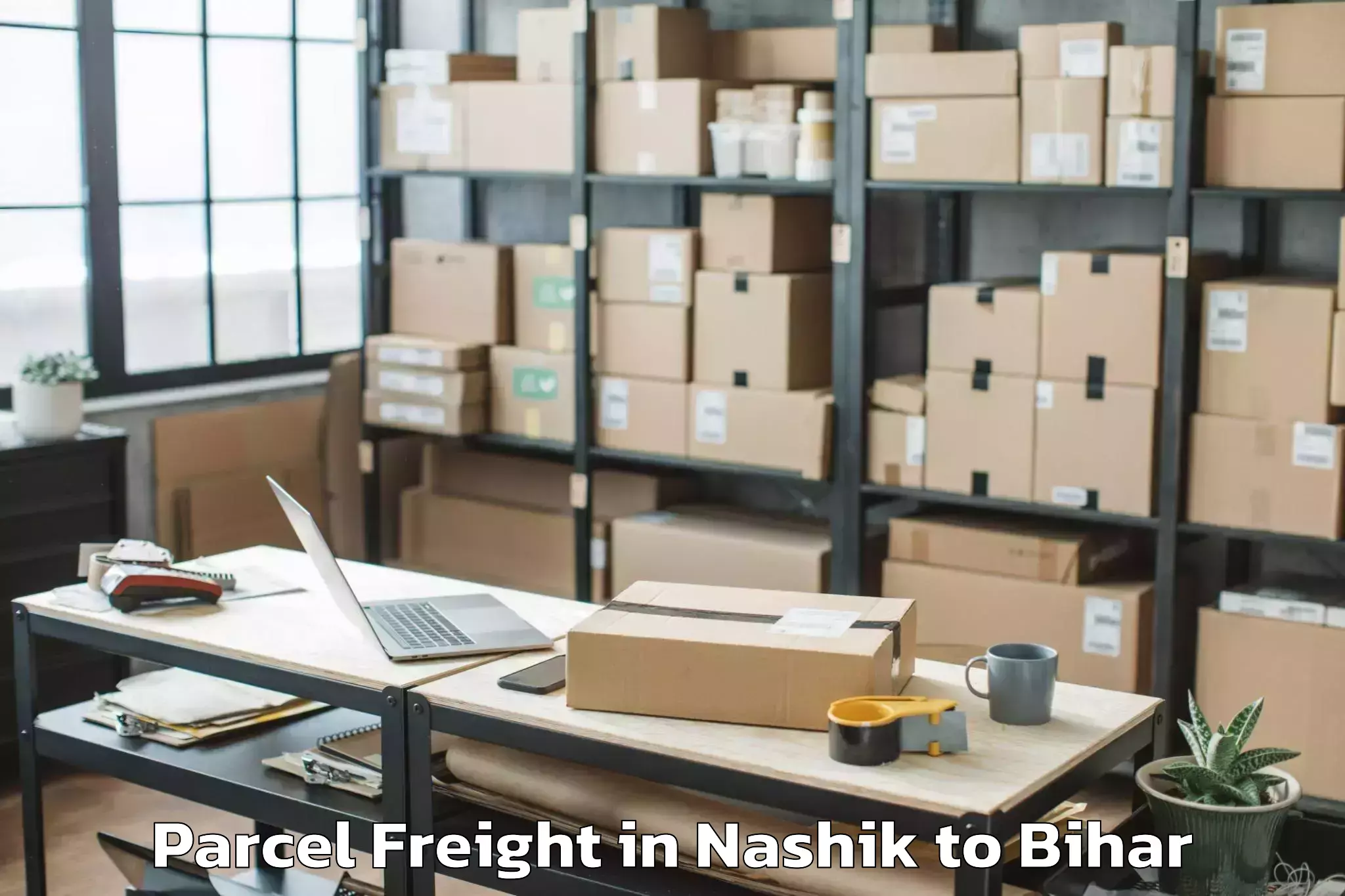 Easy Nashik to Valmiki Nagar Parcel Freight Booking